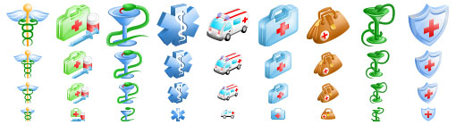 Medical Toolbar Icons