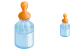 Baby bottle icons