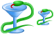 Snake cup icons