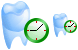 Temporary tooth icons