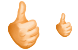 Thumb up icons