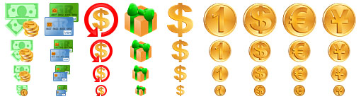 Money Toolbar Icons