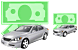 Automobile loan icons