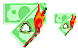 Burn money icons