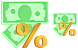 Capital gains icons