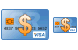 Debit card icons