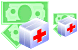 Medical insurance icons