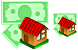 Mortgage loan icons