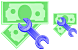 Repair costs icons