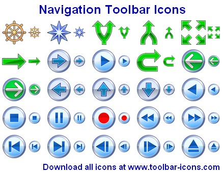 Navigation Toolbar Icons screenshot