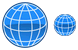 Globe icons