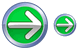 Green forward button icons