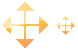 Cursor drag arrow icons