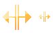 Cursor V split icons