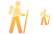 Hiker icons