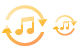 Music converter icons