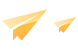 Paper airplane icons