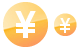 Yen coin icons