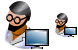 Computer doctor icons