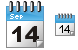 Calendar icons