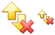 Delete history icons