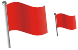 Red flag icons