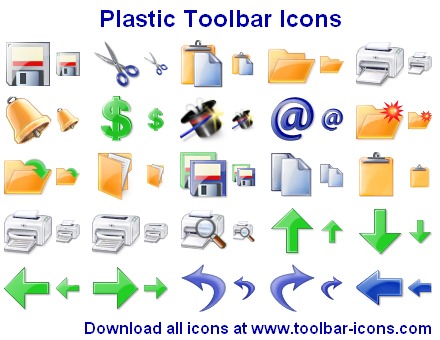 100 original stock icons for application toolbars and menus and for websites