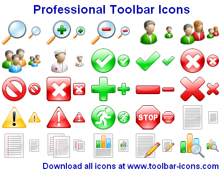 Professional Toolbar Icons screenshot