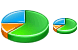 3d pie chart icons