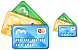 Bank cards icons