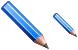 Blue pencil icons