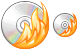 Burn CD icons