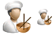 Chinese cook icons