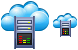 Cloud computing icons