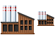 Coal power plant icons