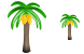 Coconut palm icons