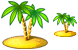 Coconut tree icons