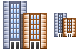 Commercial buildings icons