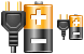 Electric energy icons