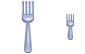 Fork icons