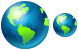 Globe icons
