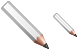 Grey pencil icons