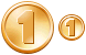 One coin icons