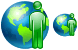 Online contacts icons