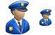 Police officer icons