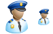 Policeman icons
