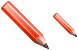 Red pencil icons