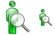 Search contact icons