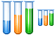 Test tubes icons