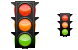 Traffic lights icons